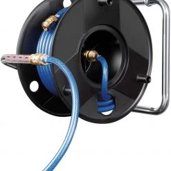 Brennenstuhl Enrouleur De Tuyaux D'air/d'eau 1127030 Dévidoir D'air Comprimé Profi 20m De Tuyau Ø 9/15mm Fixation DIN