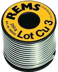 Rems Soudage/Chalumeaux 160200 R Lot CU 3 Soudure Tendre S-Sn97Cu3
