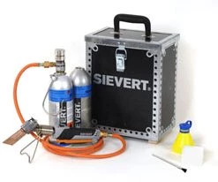 Sievert Soudage/Chalumeaux 337093 Set Promatic Fer à Souder Titane Dans Un Coffret En Bois Noir