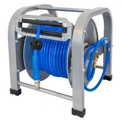 Airpress Enrouleur De Tuyaux D'air/d'eau 46587 Enrouleur De Tuyau D'air 30m Ø 8 X 12 Mm
