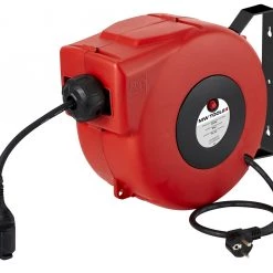 Metal Works Enrouleur De Tuyaux D'air/d'eau 756200712 HAE32520 Bobine Automatique 20 Mtr 3 X 2.5 Mm2